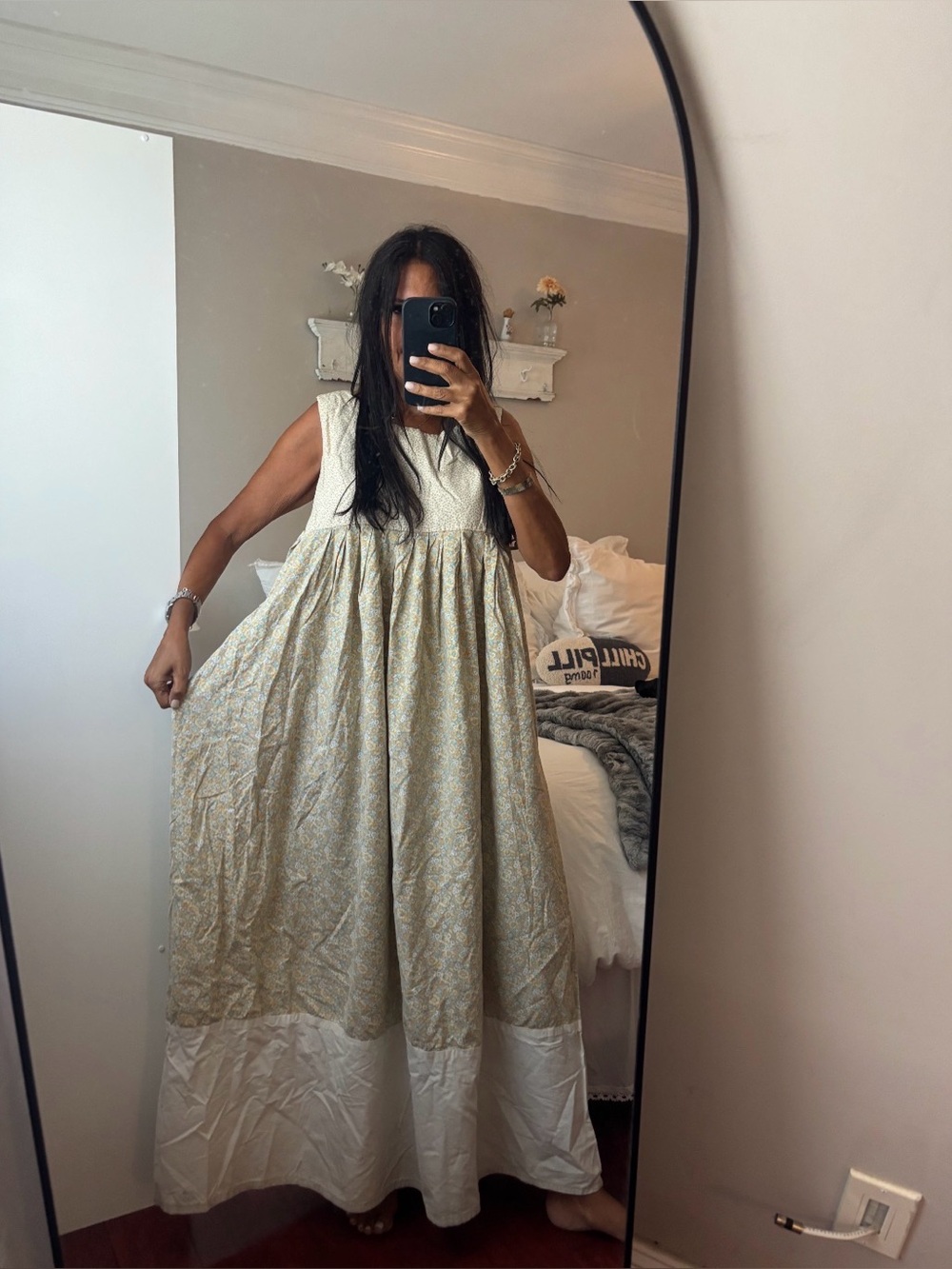 Hippy Grateful Dead Boho Maxi Dress. L/Xl